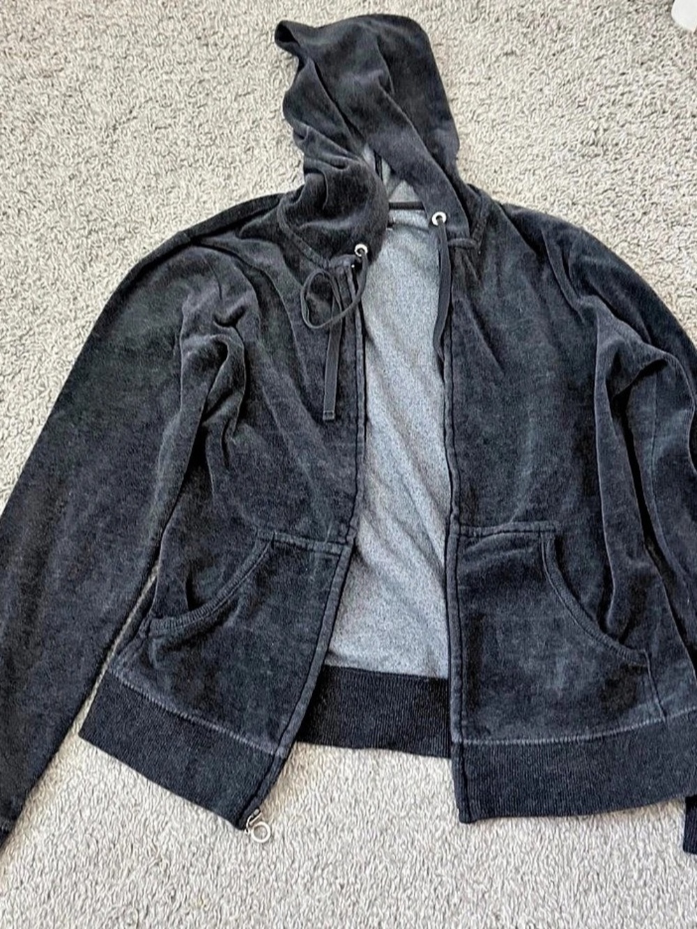 Juicy Couture Black Zip-Up Hoodie